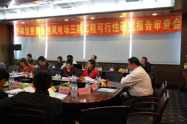吉林(lín)鎮赉黑(hēi)魚泡風(fēng)電(diàn)場(chǎng)三期工(gōng)程可(kě)行(xíng)性研究報(bào)告審查會(huì)