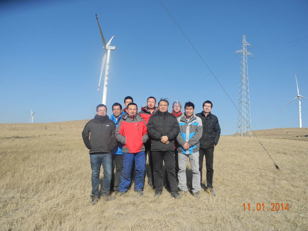 山(shān)西(xī)繁峙縣砂河(hé)風(fēng)電(diàn)場(chǎng)現(xiàn)場(chǎng)考察