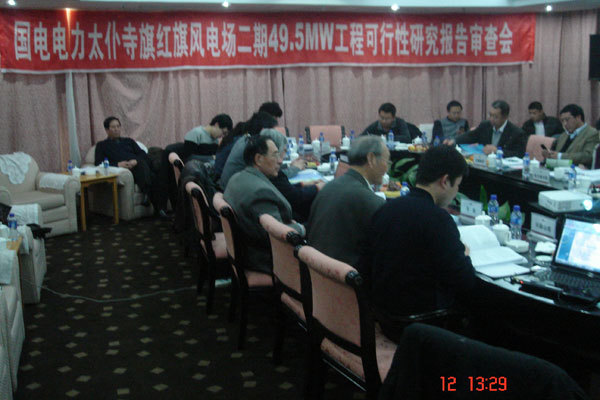 國(guó)電(diàn)電(diàn)力太仆寺旗紅(hóng)旗風(fēng)電(diàn)場(chǎng)二期（49.5MW）工(gōng)程可(kě)研評審會(huì)